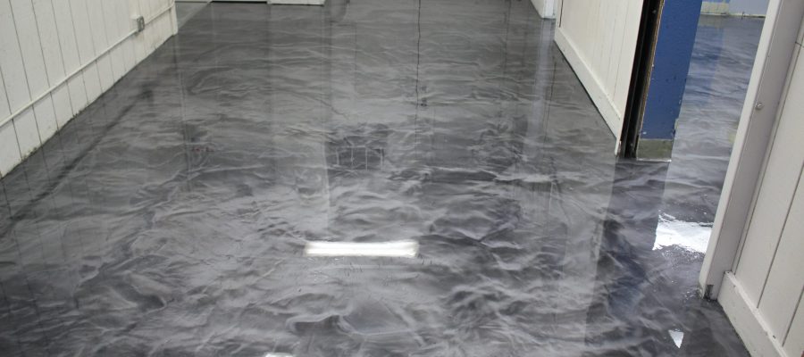 Metallic-Epoxy-Floor-With-Polyaspartic-Top-Coat-In-Box